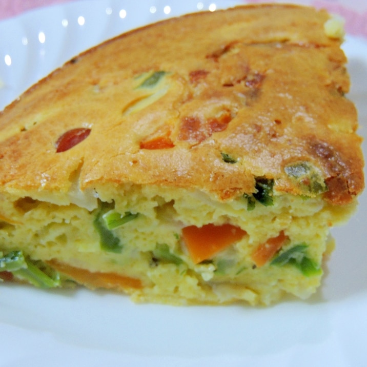 簡単☆玉ねぎが美味しい!たっぷり野菜のケークサレ